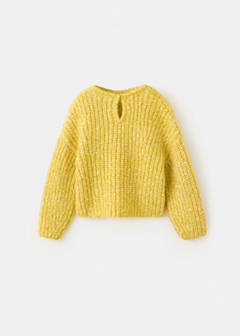 Textured knit sweater — Lime 4