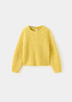 Textured knit sweater — Lime 2