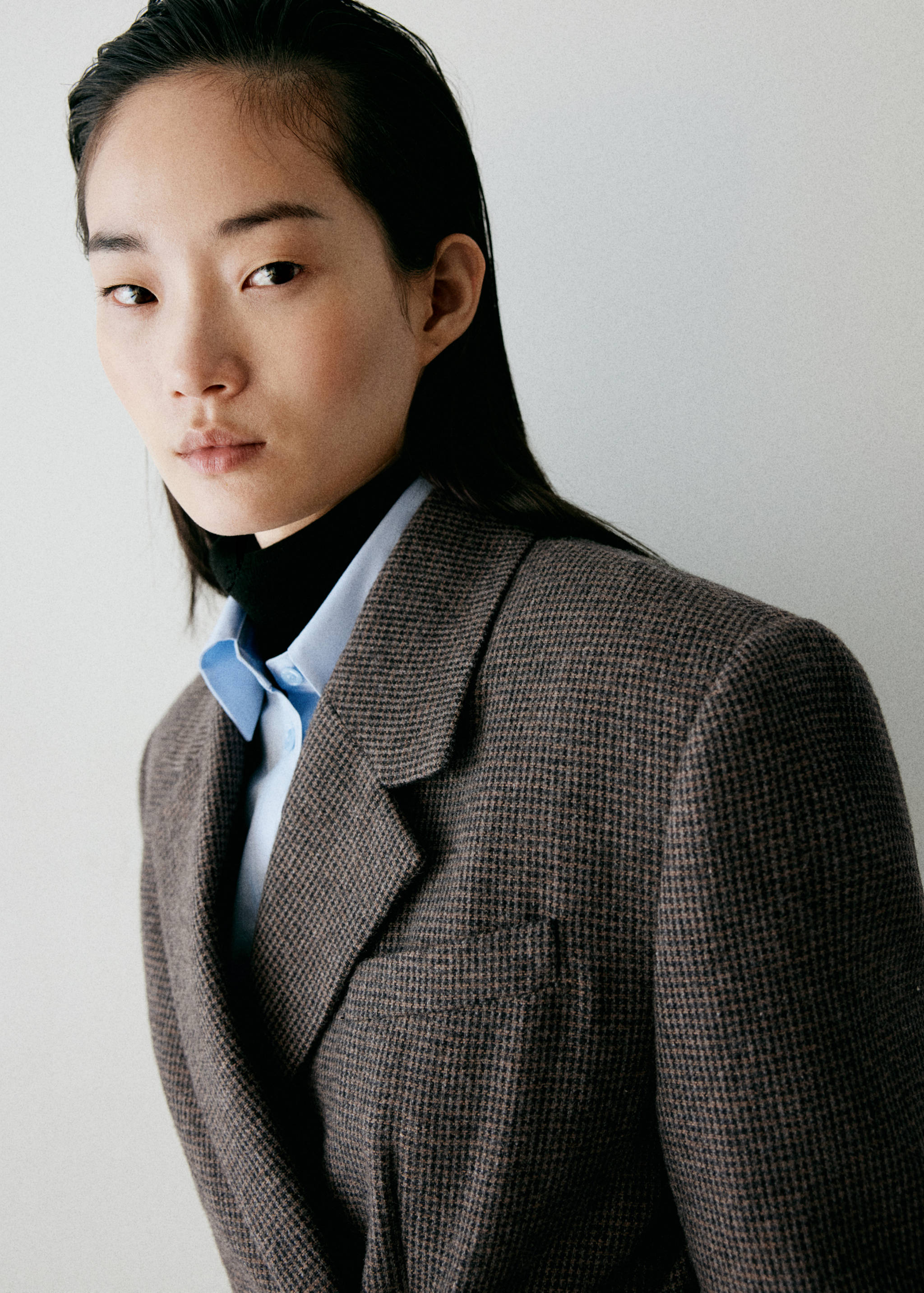 Veste costume laine mélangée regular-fit - Détail de l'article 1