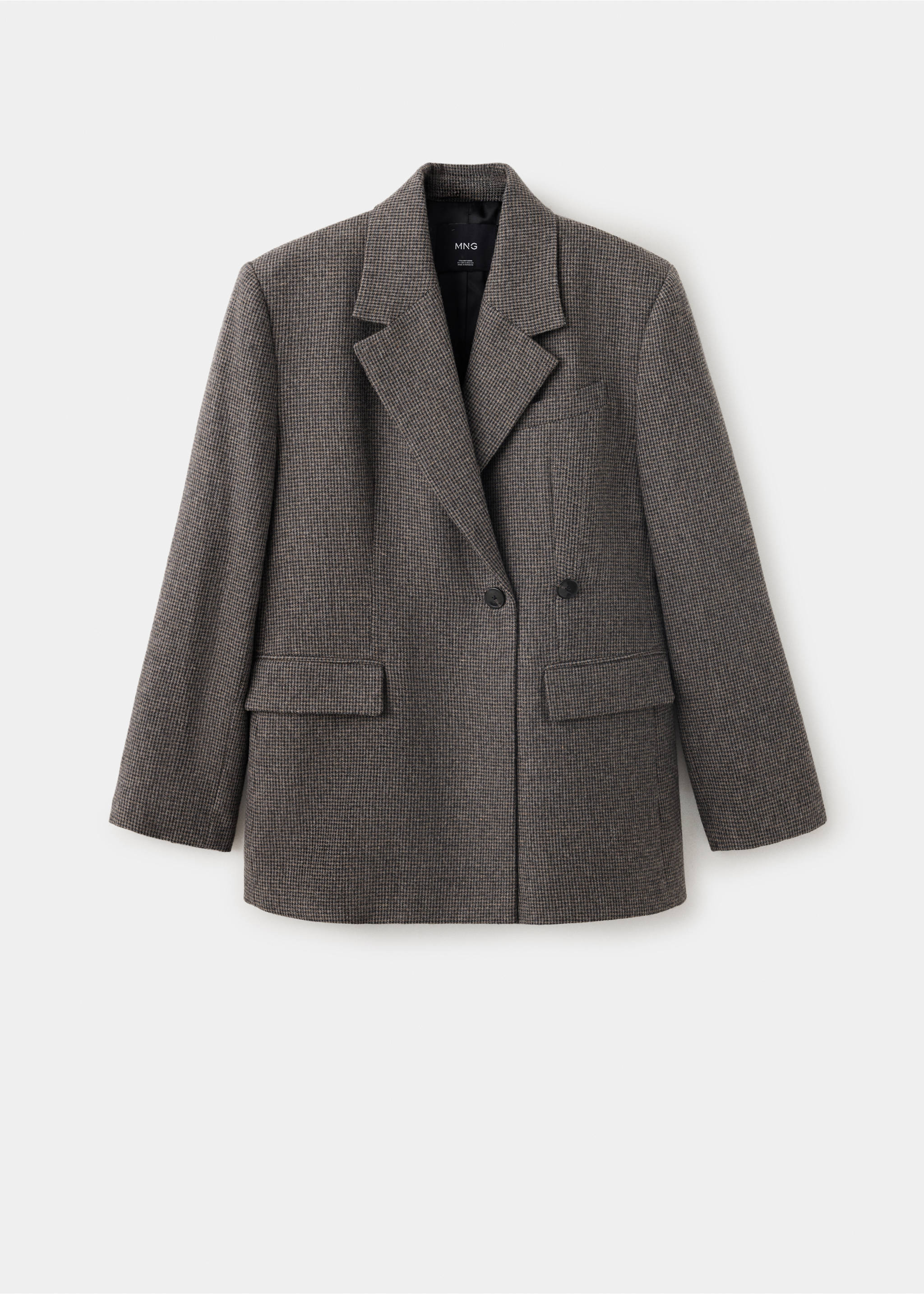 Veste costume laine mélangée regular-fit - Article sans modèle, Marron moyen. Ref: 37018289-00.