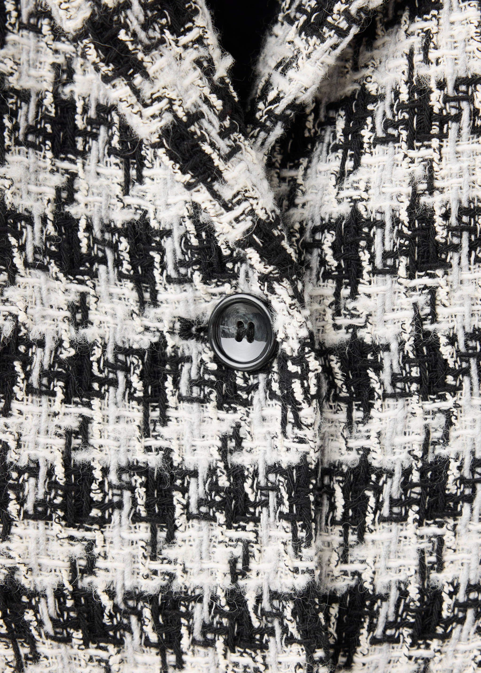 Ausgefranster Blazer mit Hahnentritt-Muster - Detail des Artikels 8