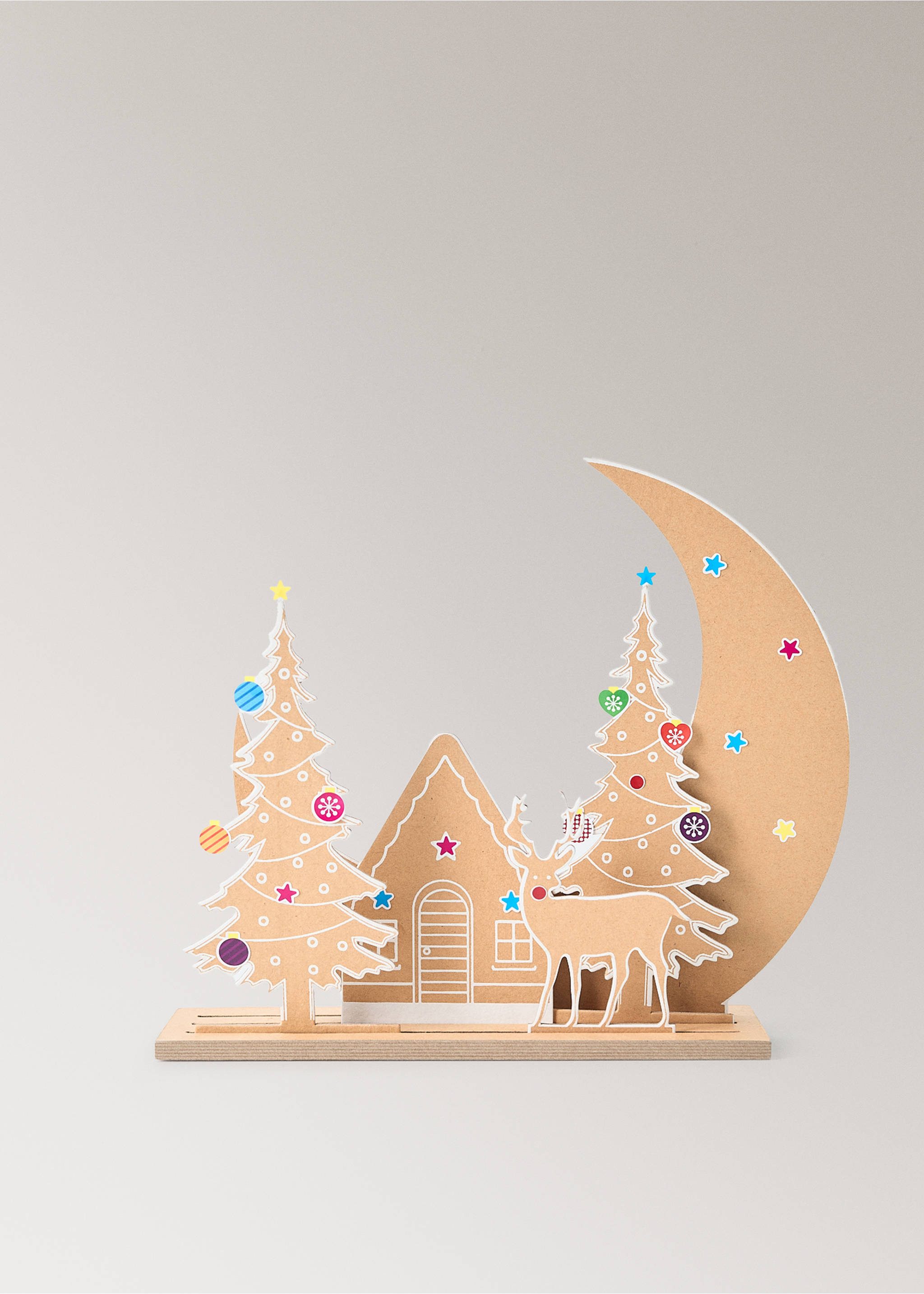 Weihnachtsaufkleber-Set - Detail des Artikels 1, Braun. Ref: 37018638-00.