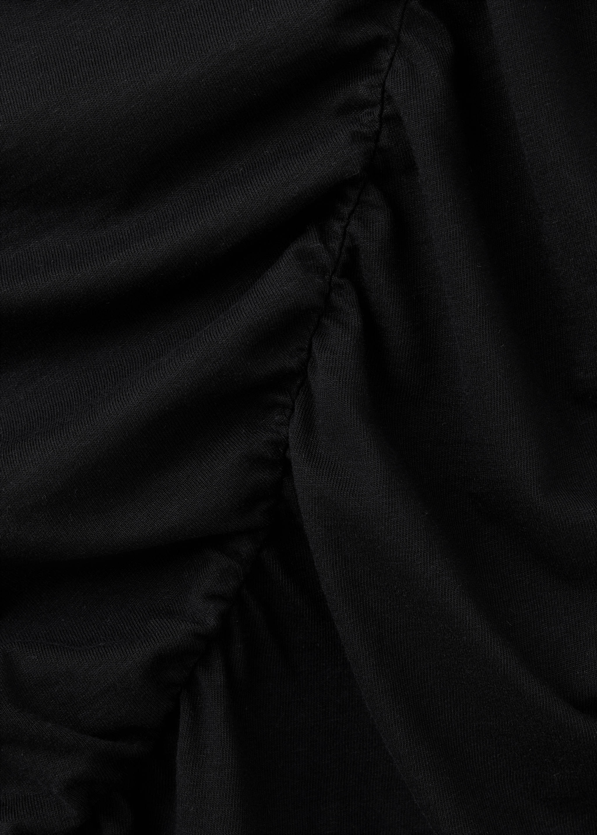 Draped cotton T-shirt - Details of the article 8