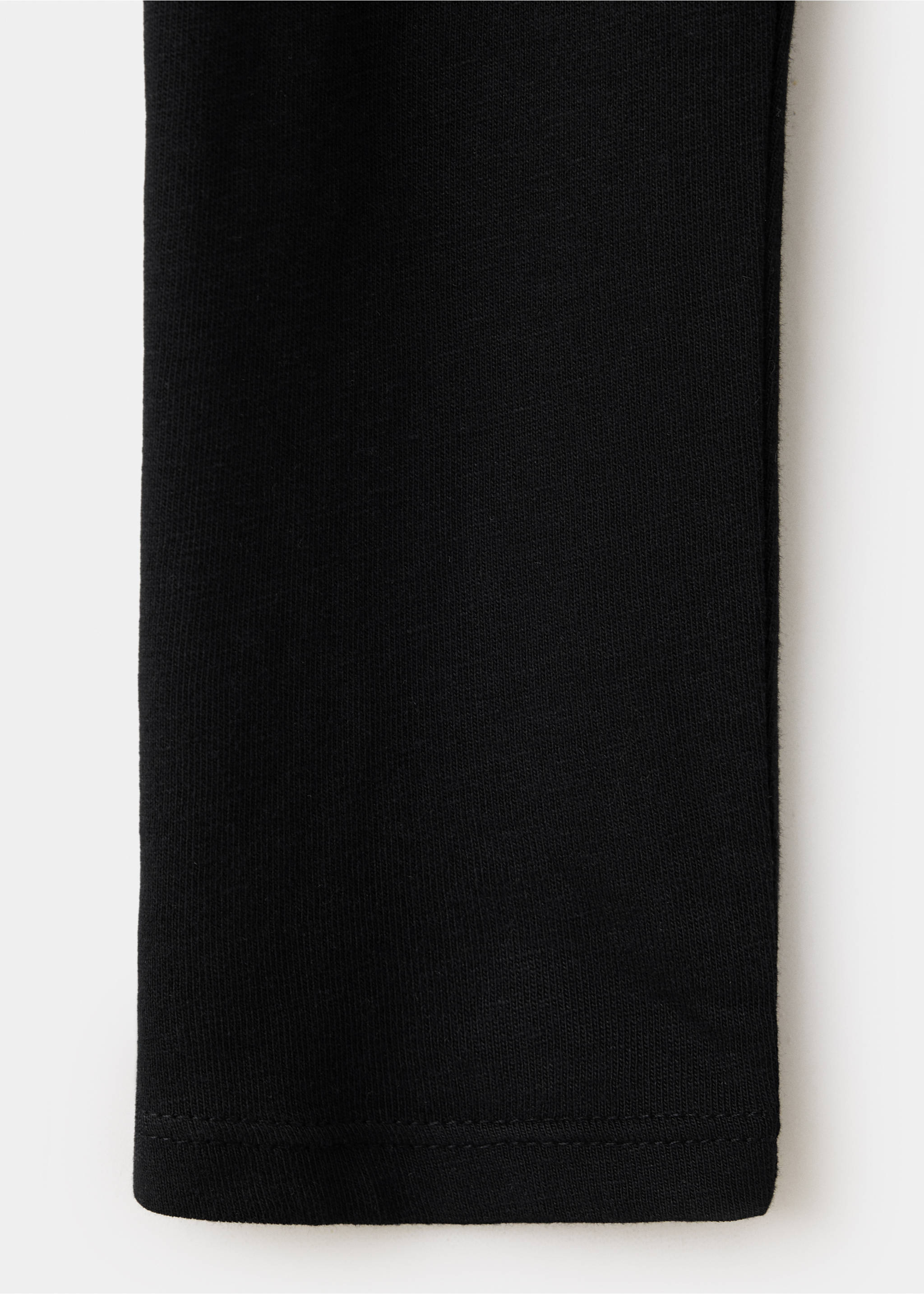 Draped cotton T-shirt - Details of the article 0, Black. Ref: 37019121-00.
