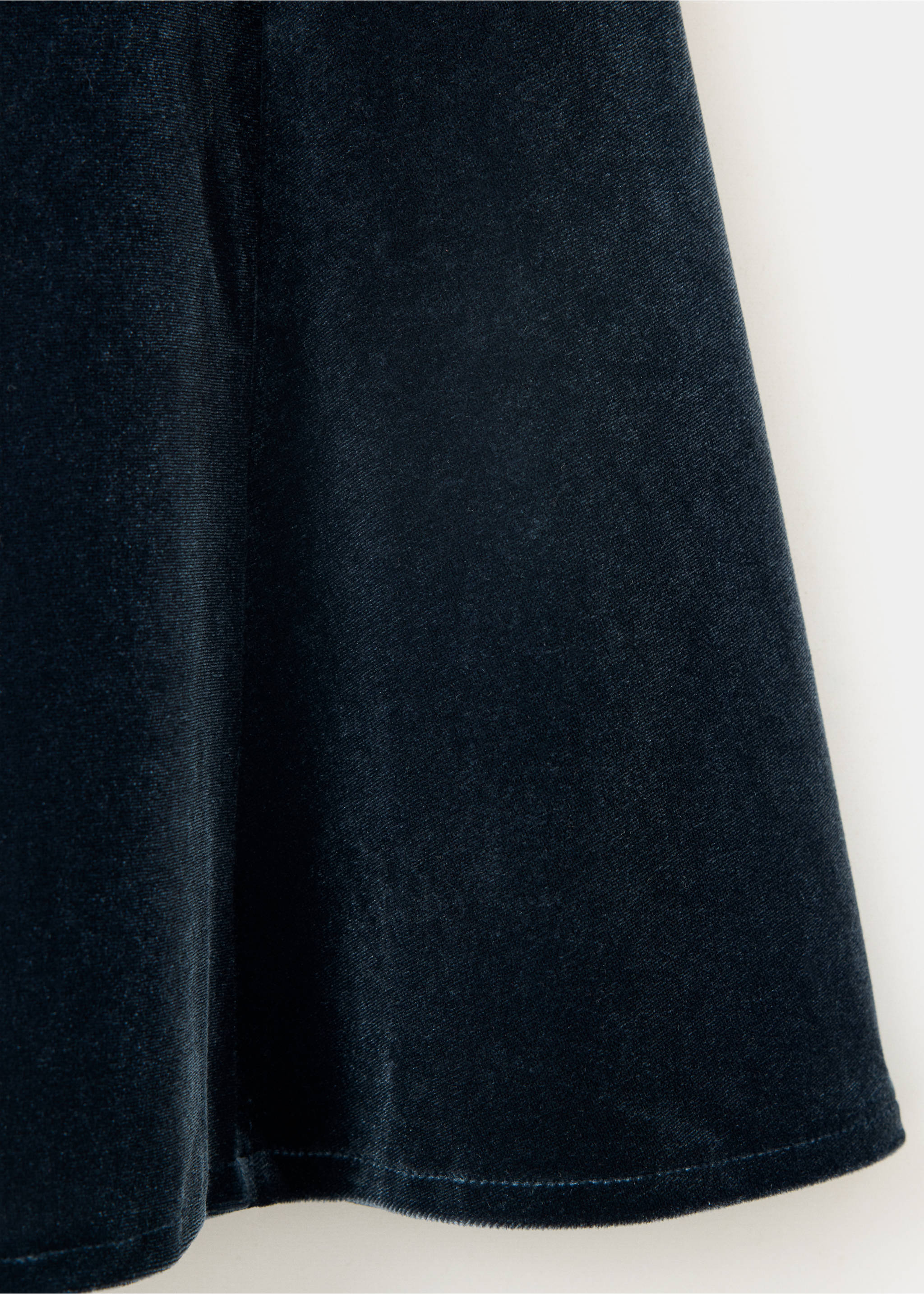 Dark teal velvet dress fabric detail, Night Blue. Ref: 37019134-00.