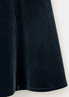 Velvet short dress — Night Blue 7