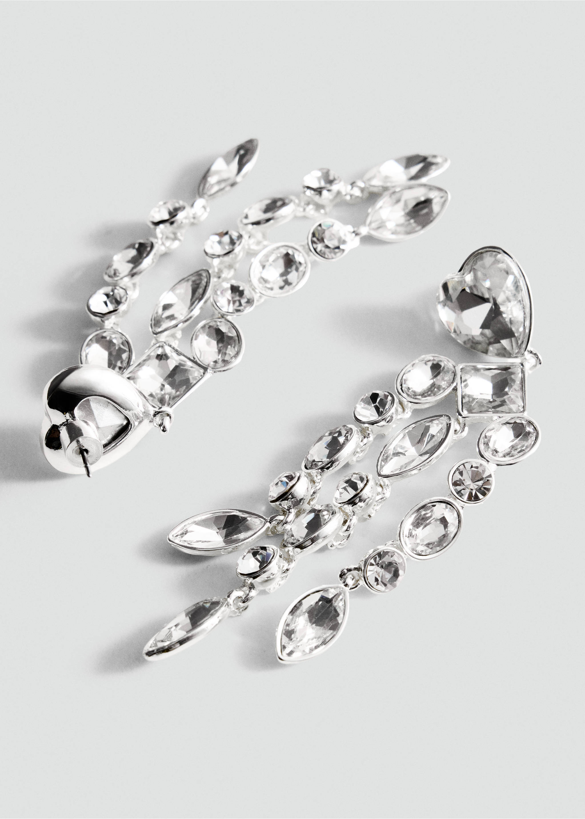 PENDIENTE CUORE - Plano medio, Plata. Ref: 37019146-00.