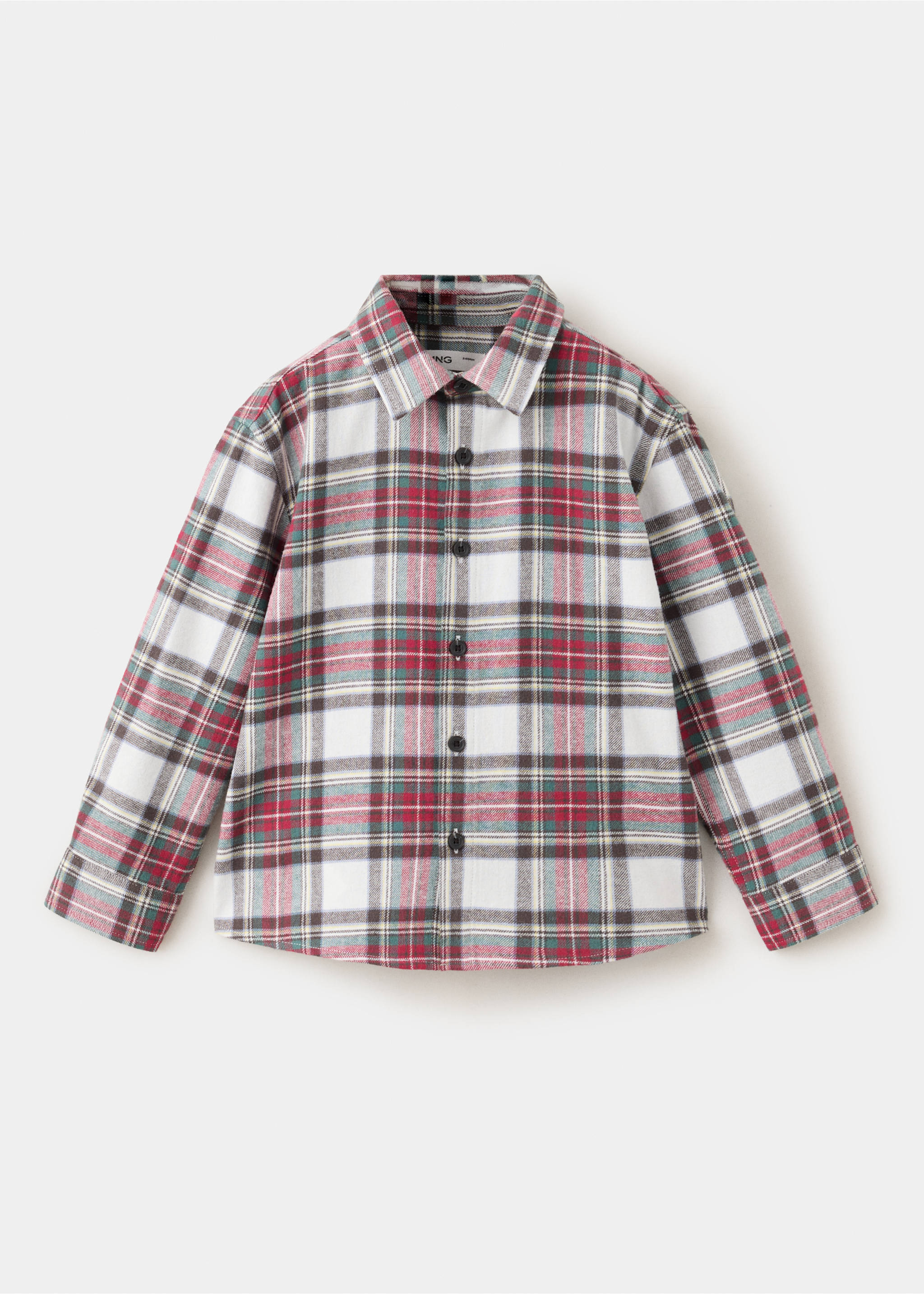 Chemise à carreaux en coton - Article sans modèle, Rouge. Ref: 37019211-00.