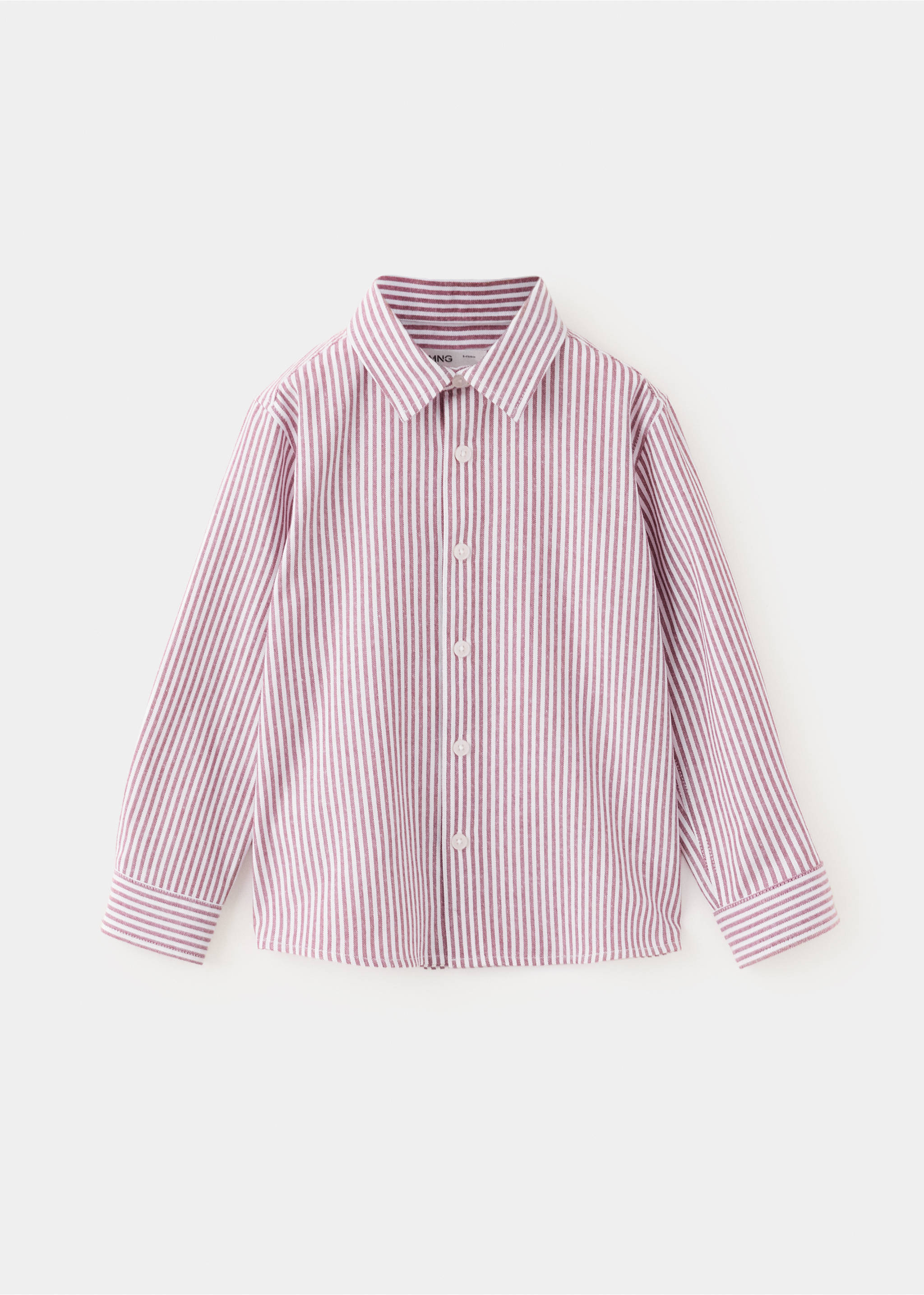 Chemise coton rayures - Article sans modèle, Cerise. Ref: 37019212-00.