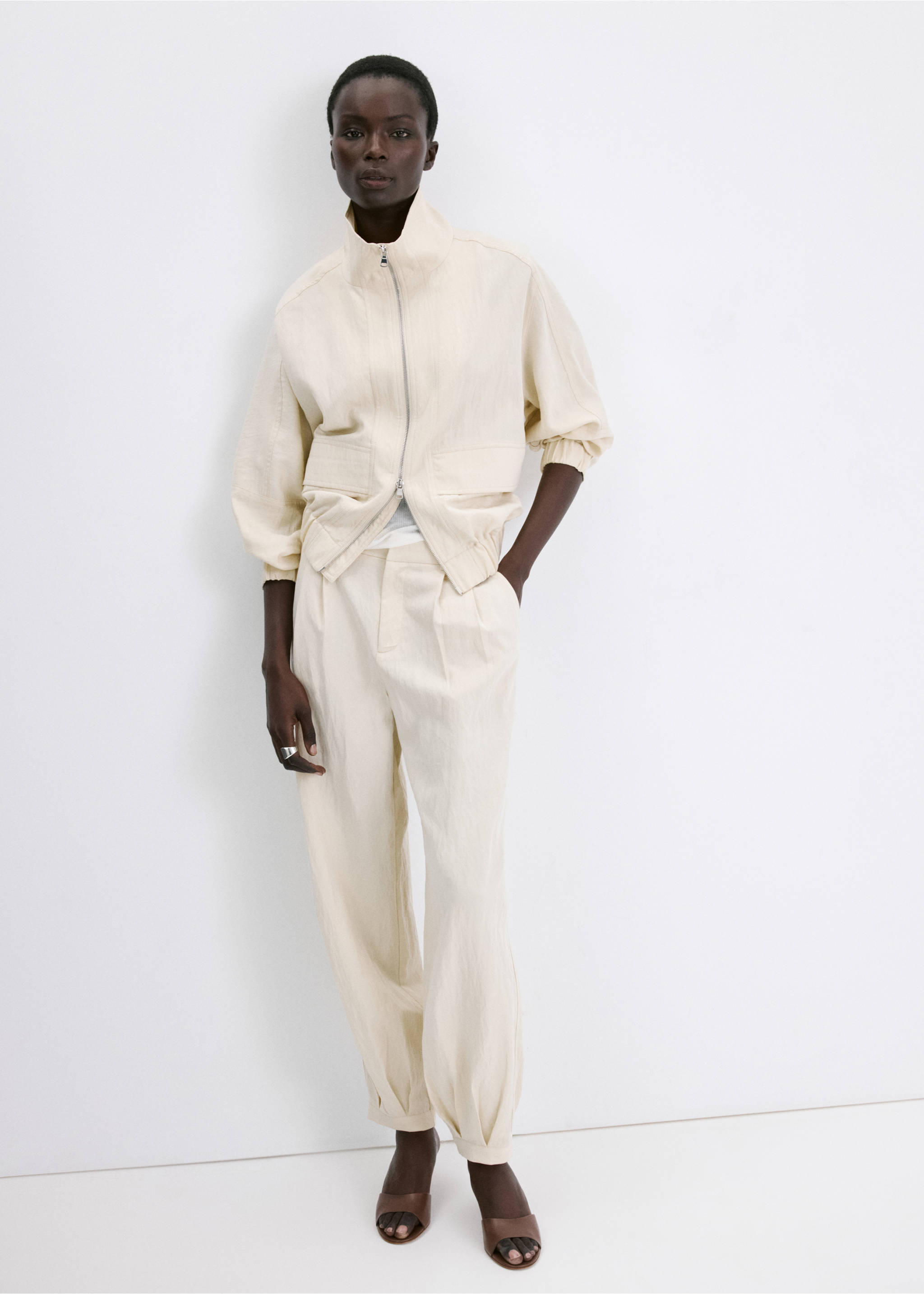 Heel non-structured sandals - General plane, Chocolate. Ref: 37021334-00.