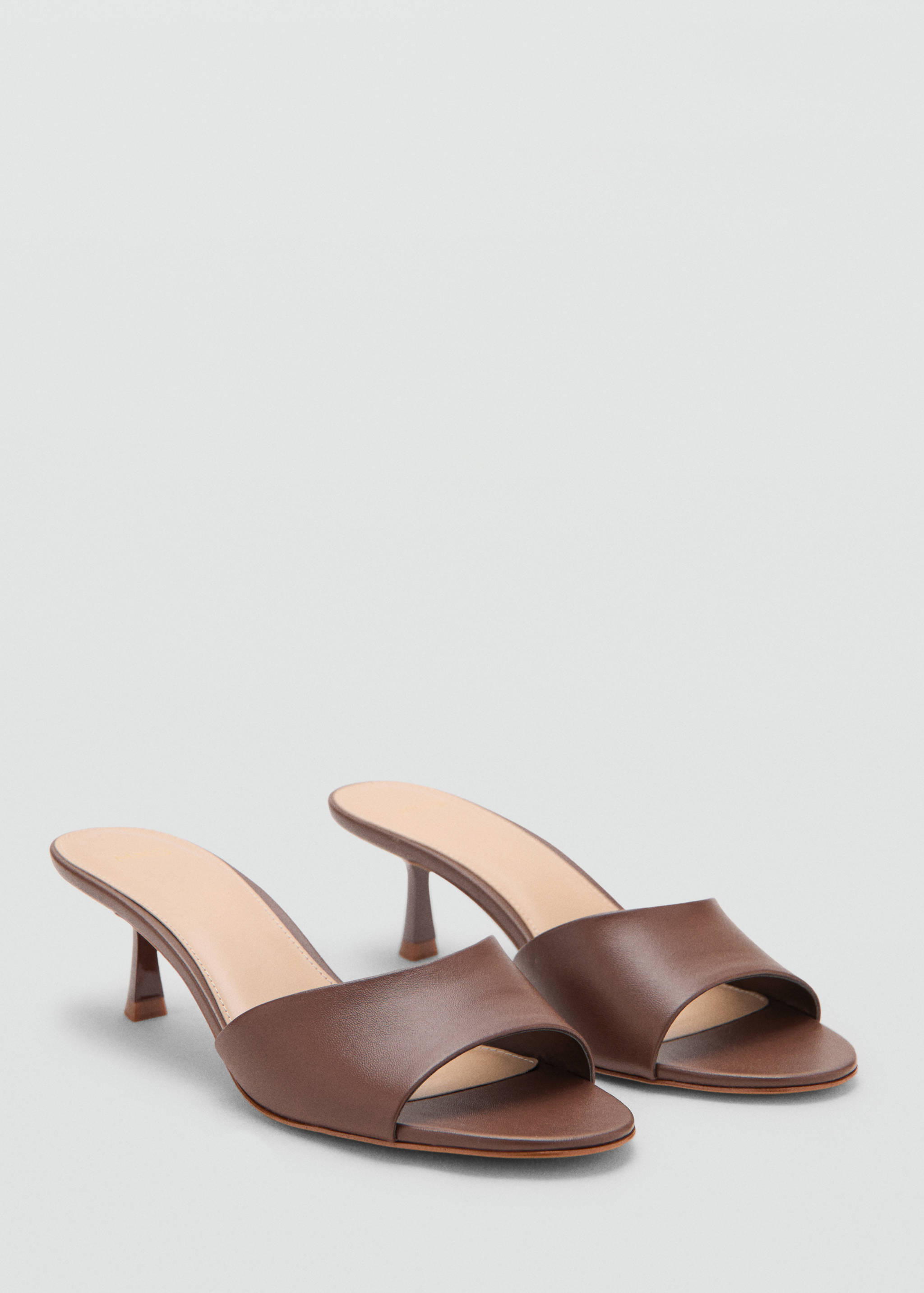 Heel non-structured sandals - Medium plane