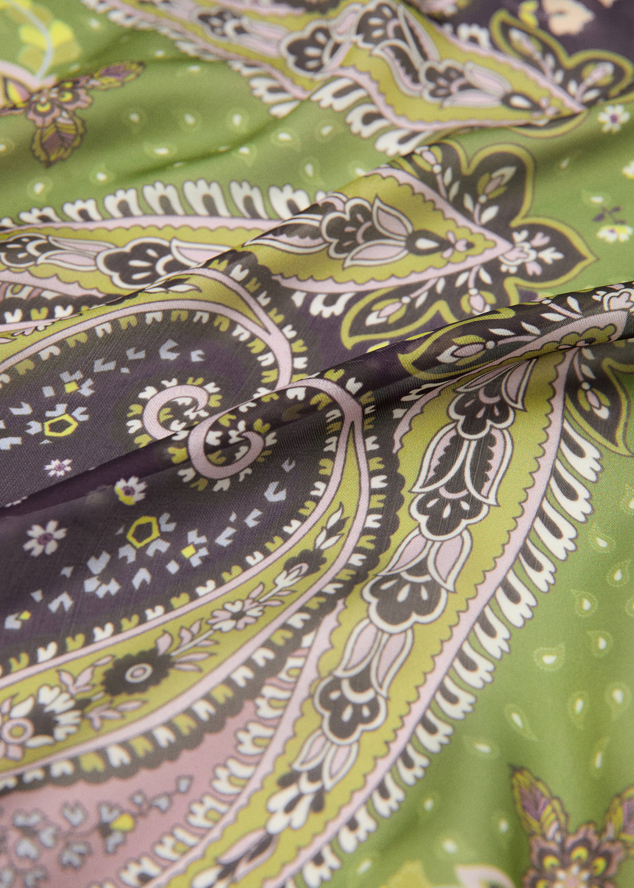 Paisley print scarf - Medium plane