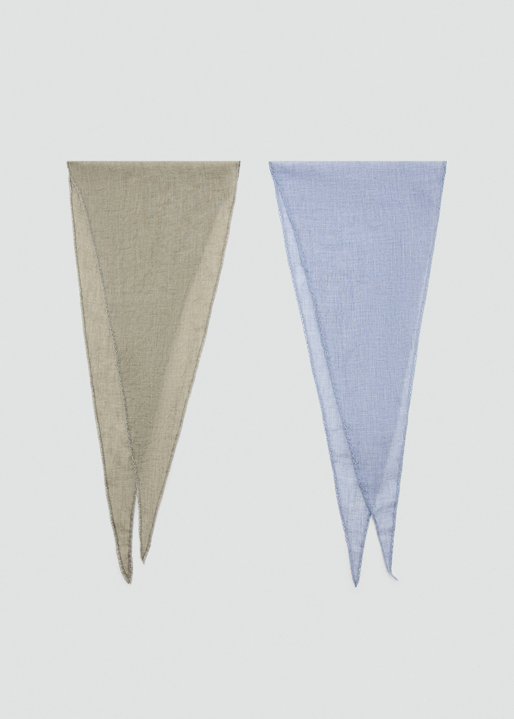 Set of 2 combined scarves - Article without model