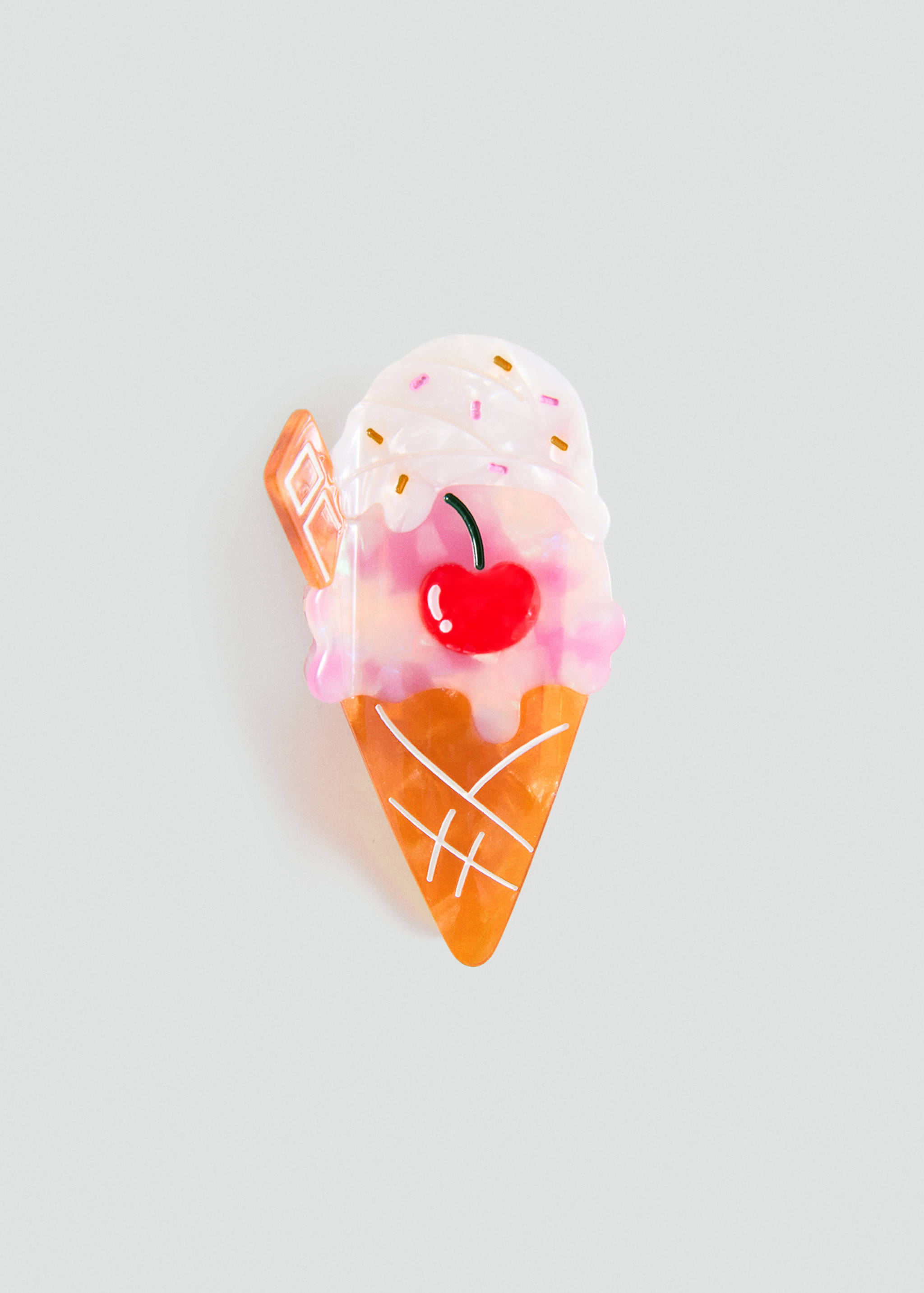 Pince à cheveux motif glace - Article sans modèle