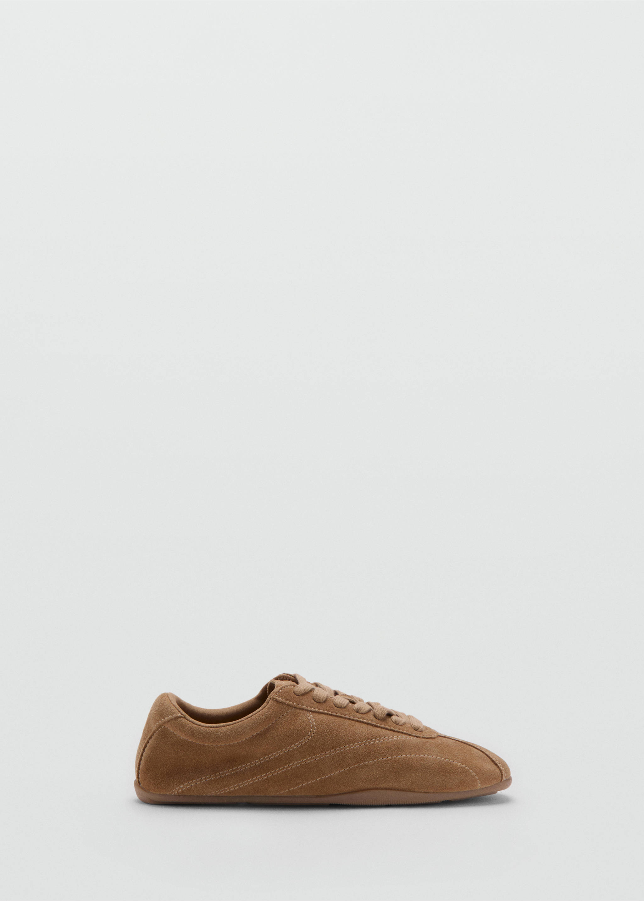 Contrasting panel leather sneakers - Article without model, Sand. Ref: 37021347-00.