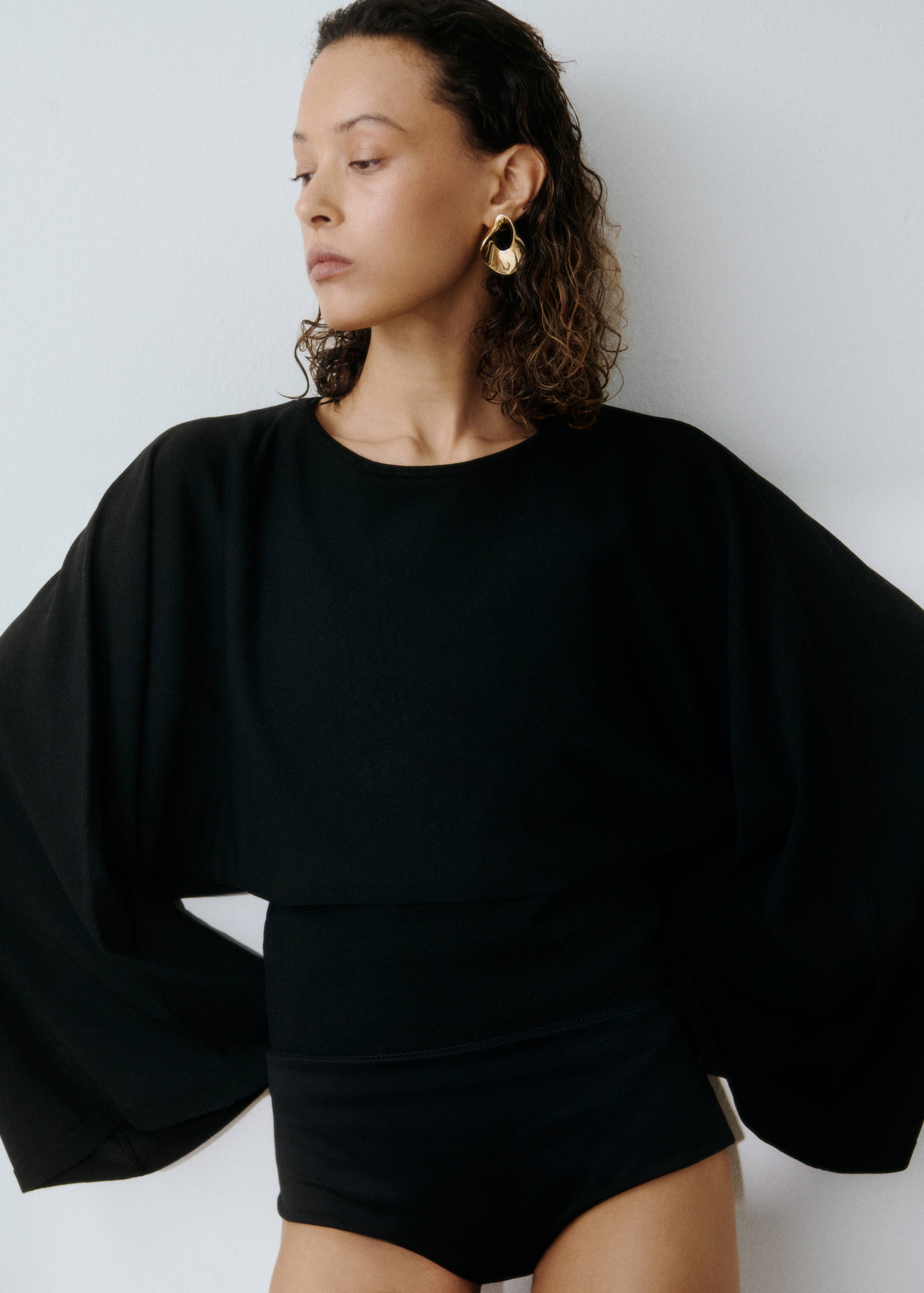 Boucles d'oreilles motif relief - Plan général