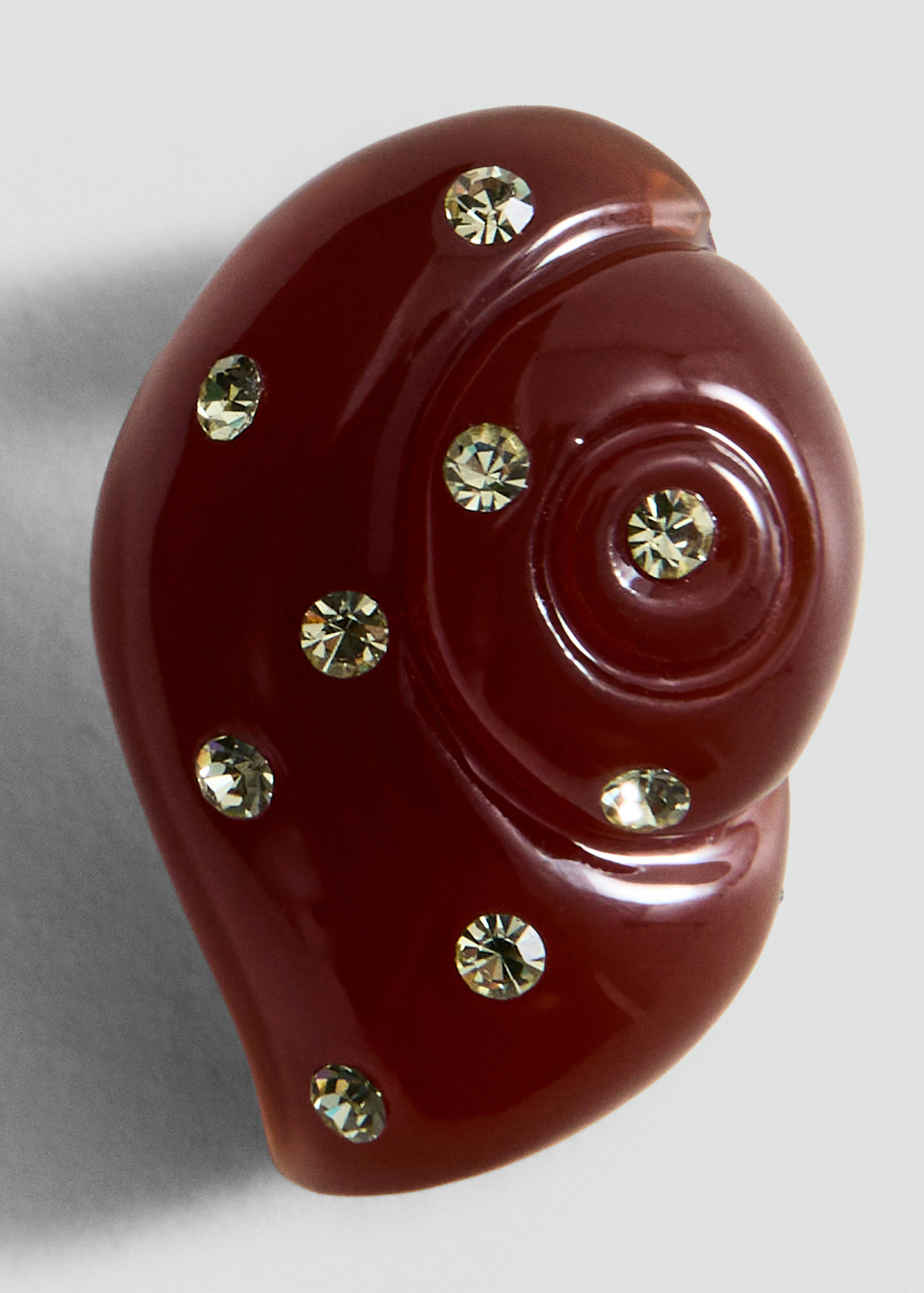 Shell strass earrings - Details of the article 1