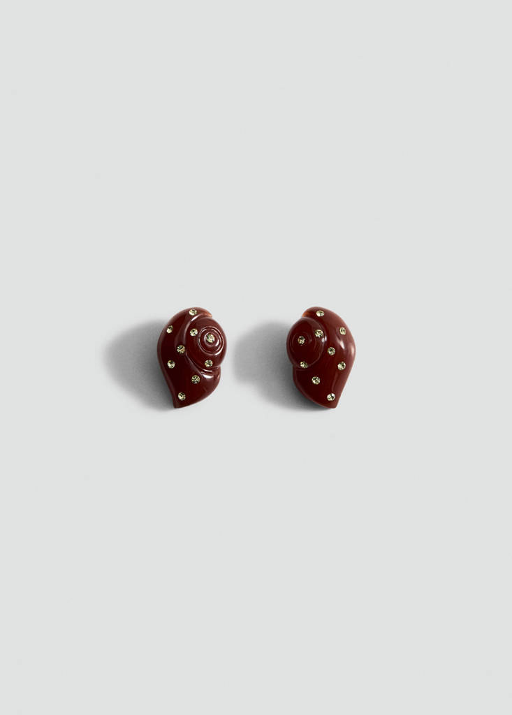 Pendientes concha strass