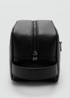 Zipped leather cosmetic bag — Black 3