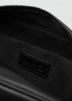 Zipped leather cosmetic bag — Black 4