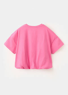 Printed text T-shirt — Neon Pink 5