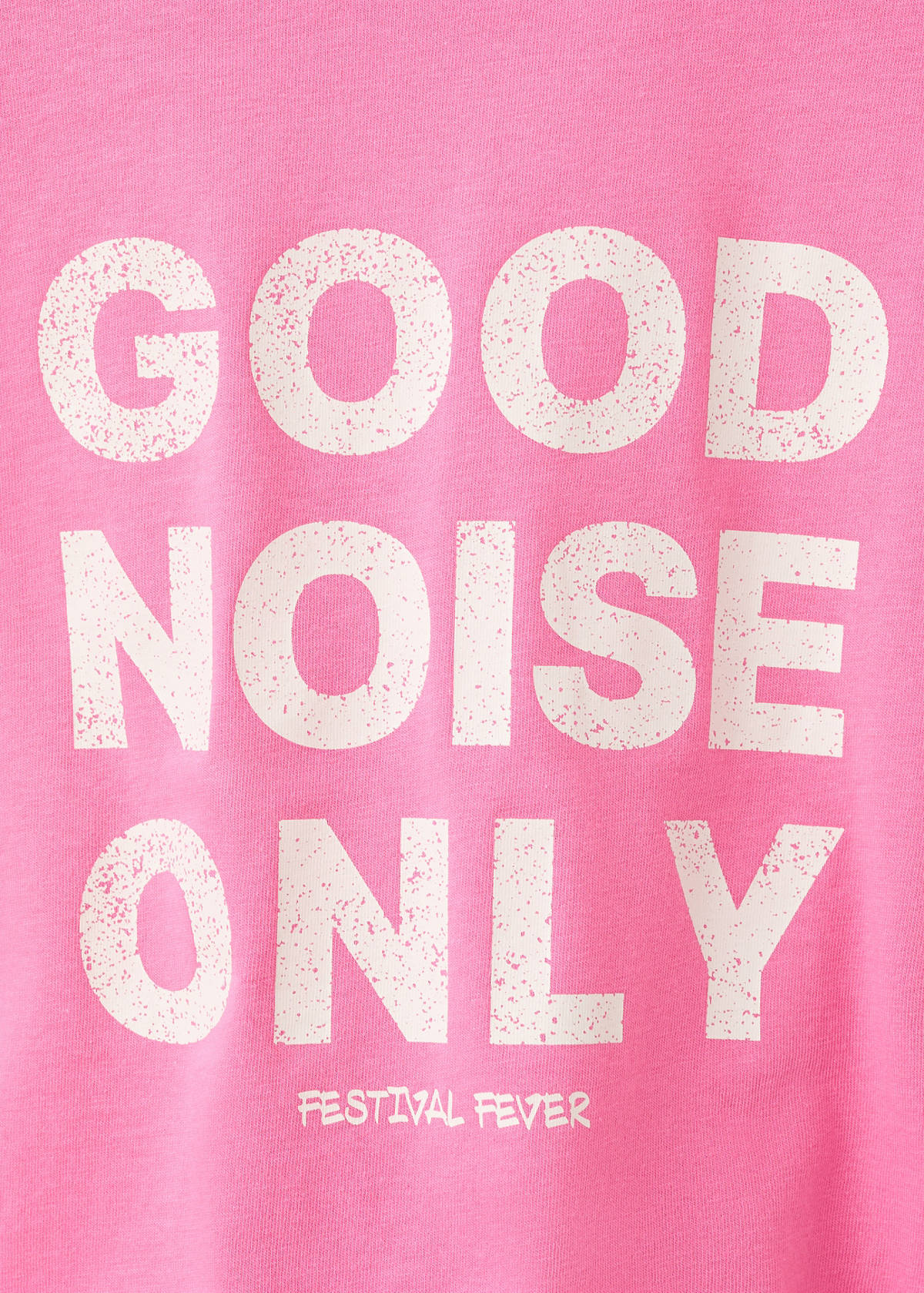 Printed text T-shirt — Neon Pink