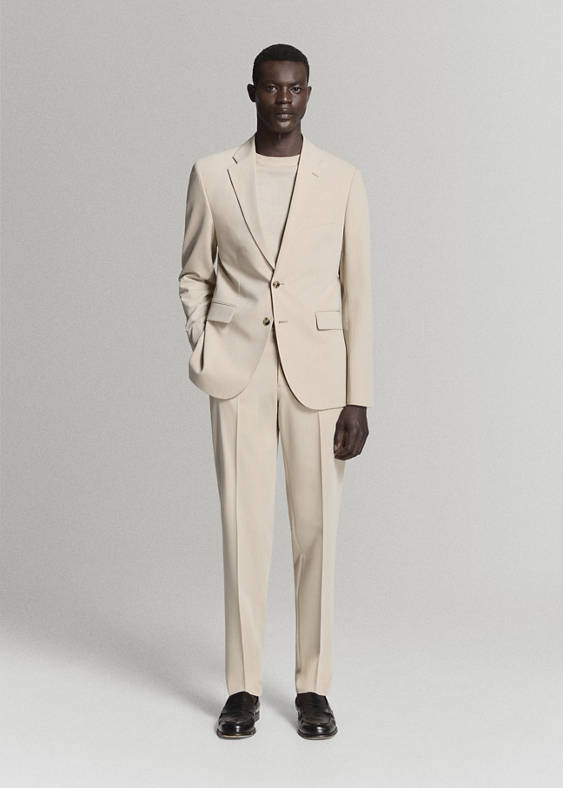 Spodnie garniturowe Milan slim fit
