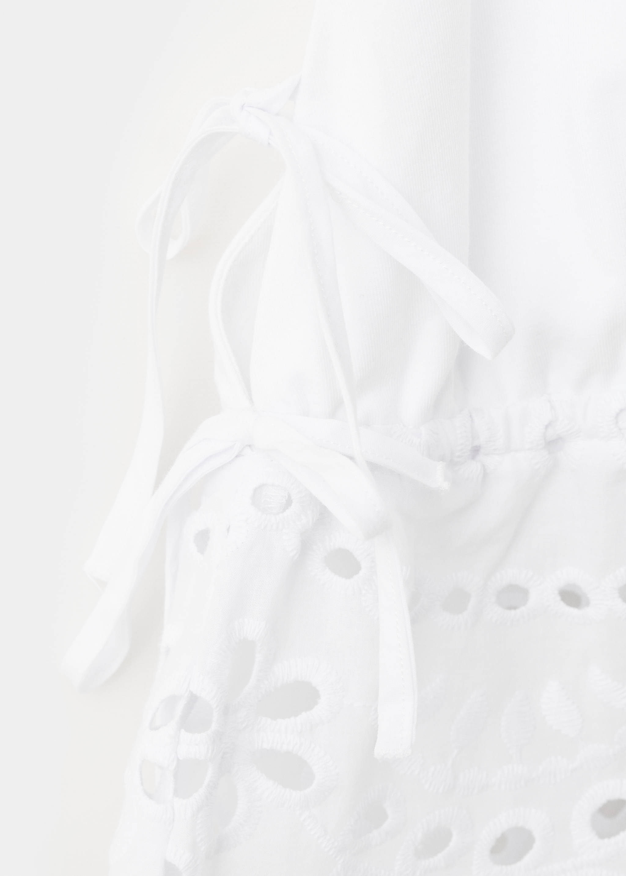 Embroidered broderie anglaise top - Details of the article 8