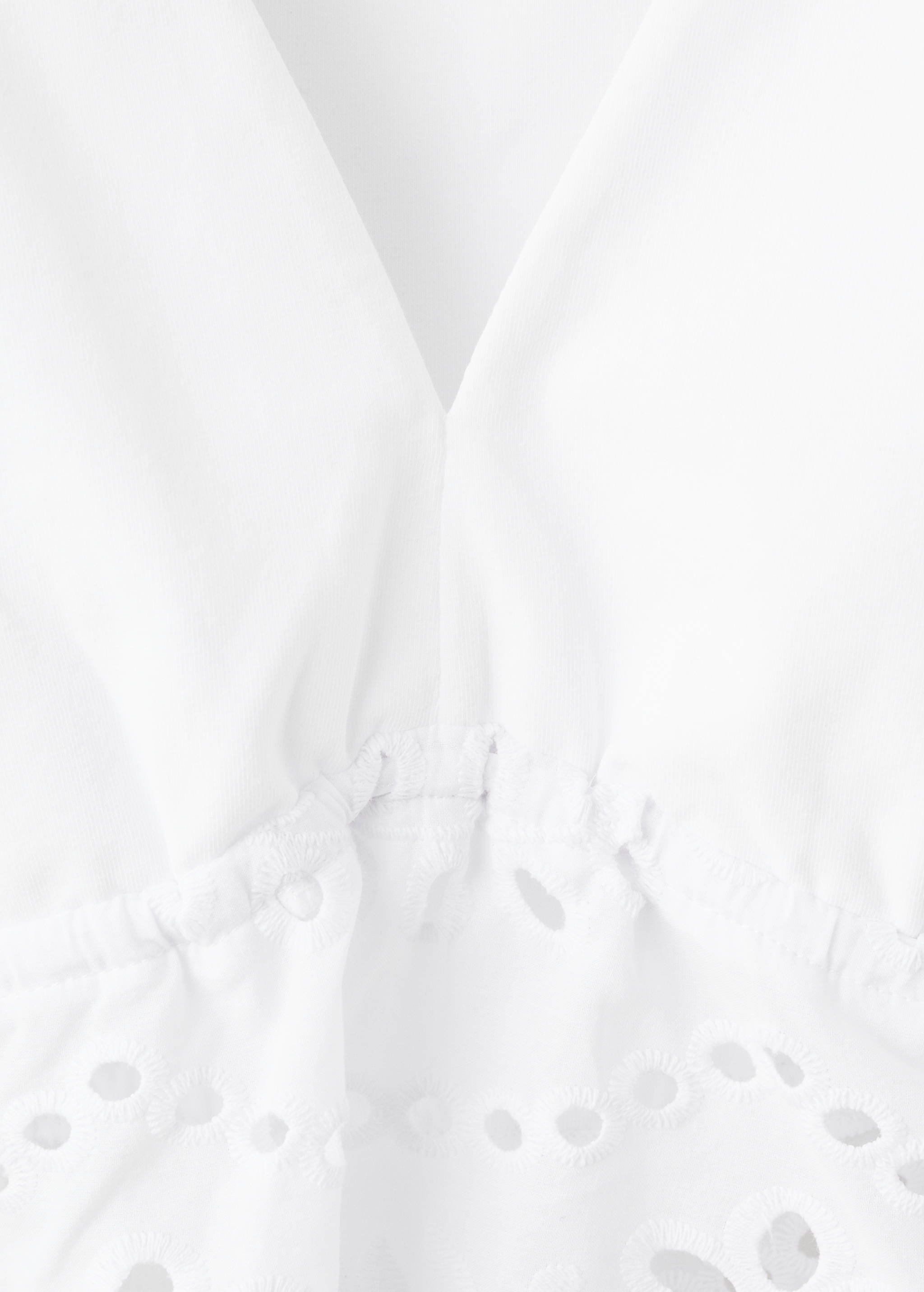 Embroidered broderie anglaise top - Details of the article 0