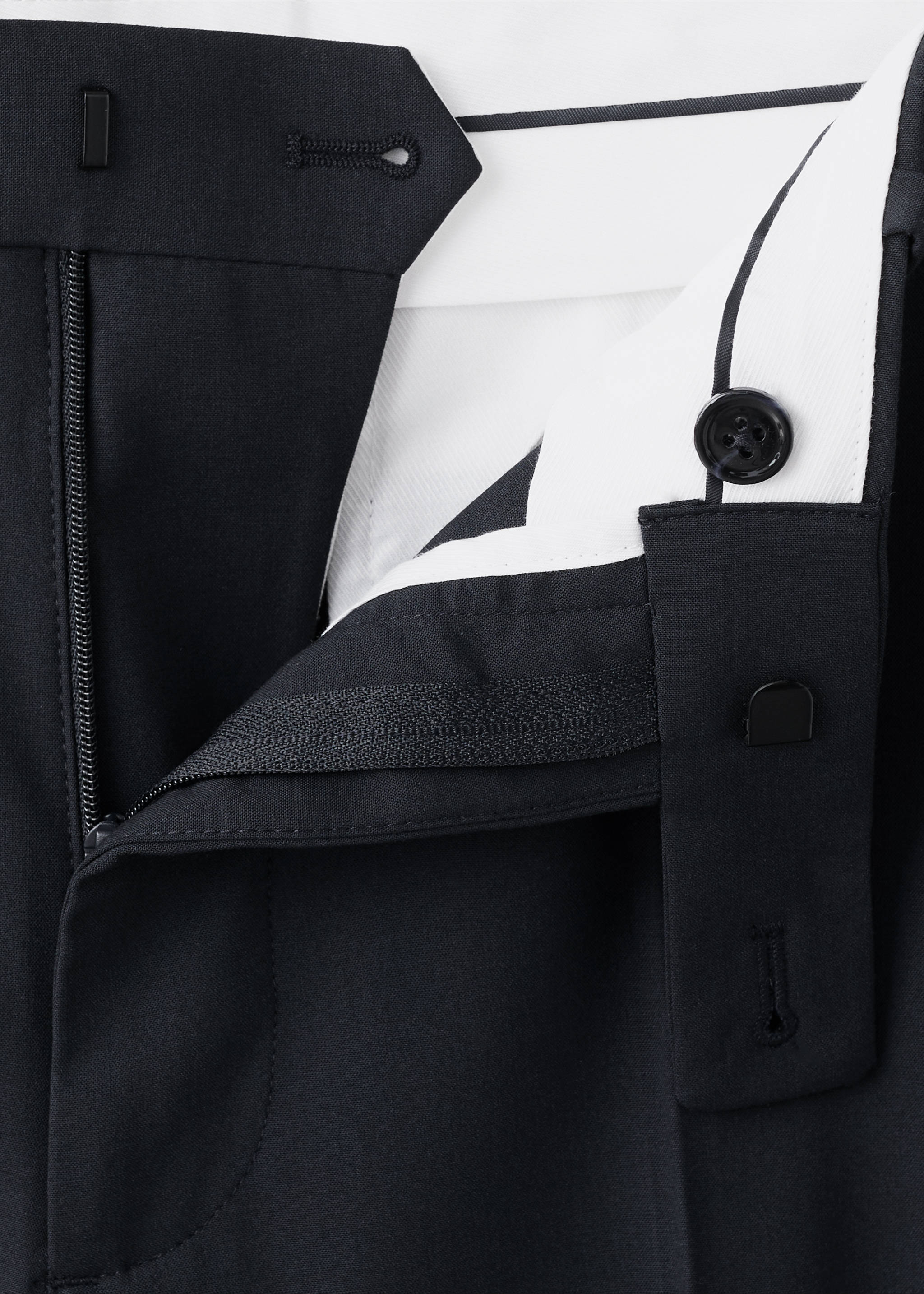 Pantalón traje London regular fit - Detalle del artículo 8, Azul marino. Ref: 37021363-00.