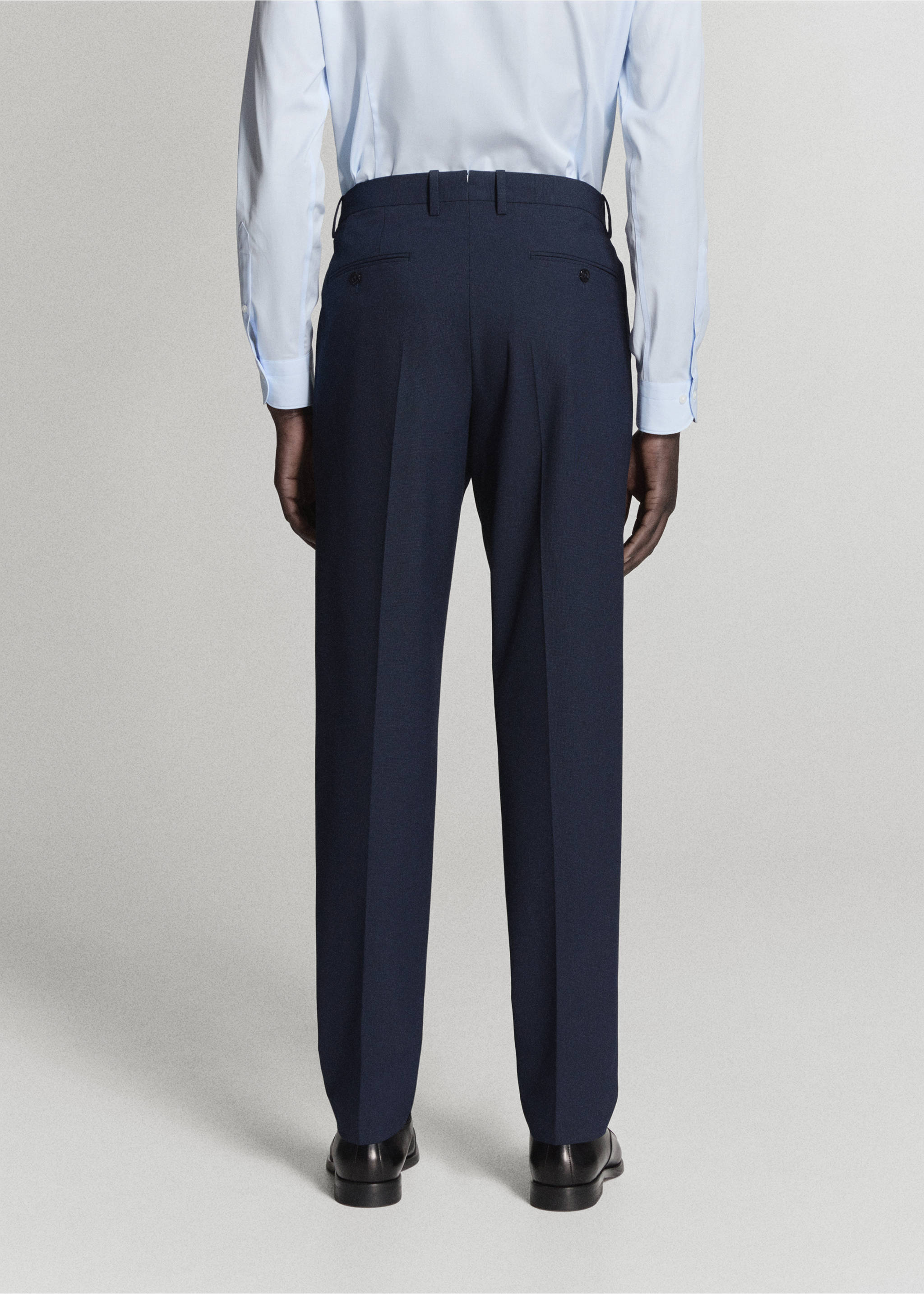 Trousers milan - Reverse of the article, Dark Navy. Ref: 37021364-00.