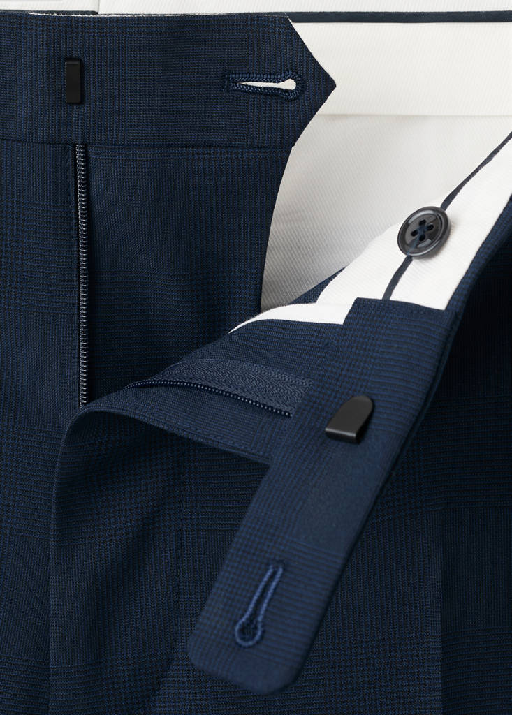 Milan slim-fit suit trousers — Dark Navy