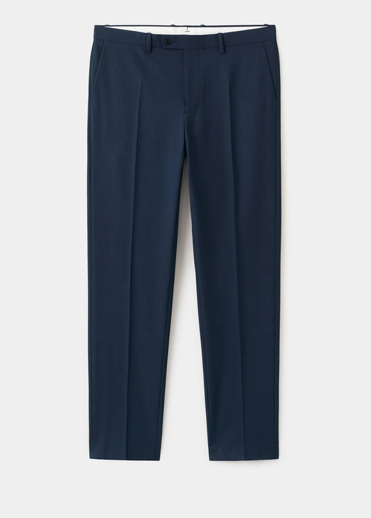 Milan slim-fit suit trousers — Dark Navy