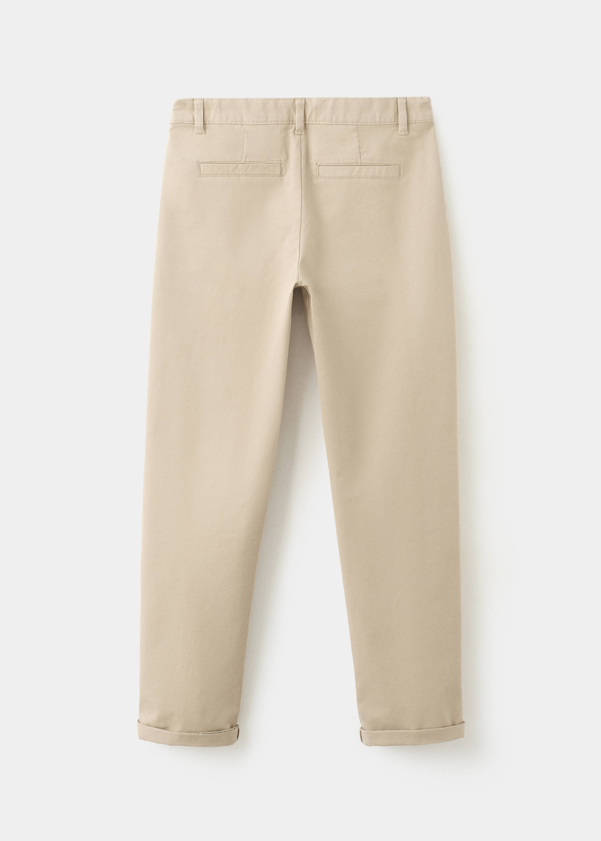 Pantalon chino avec ourlet - Verso de l’article