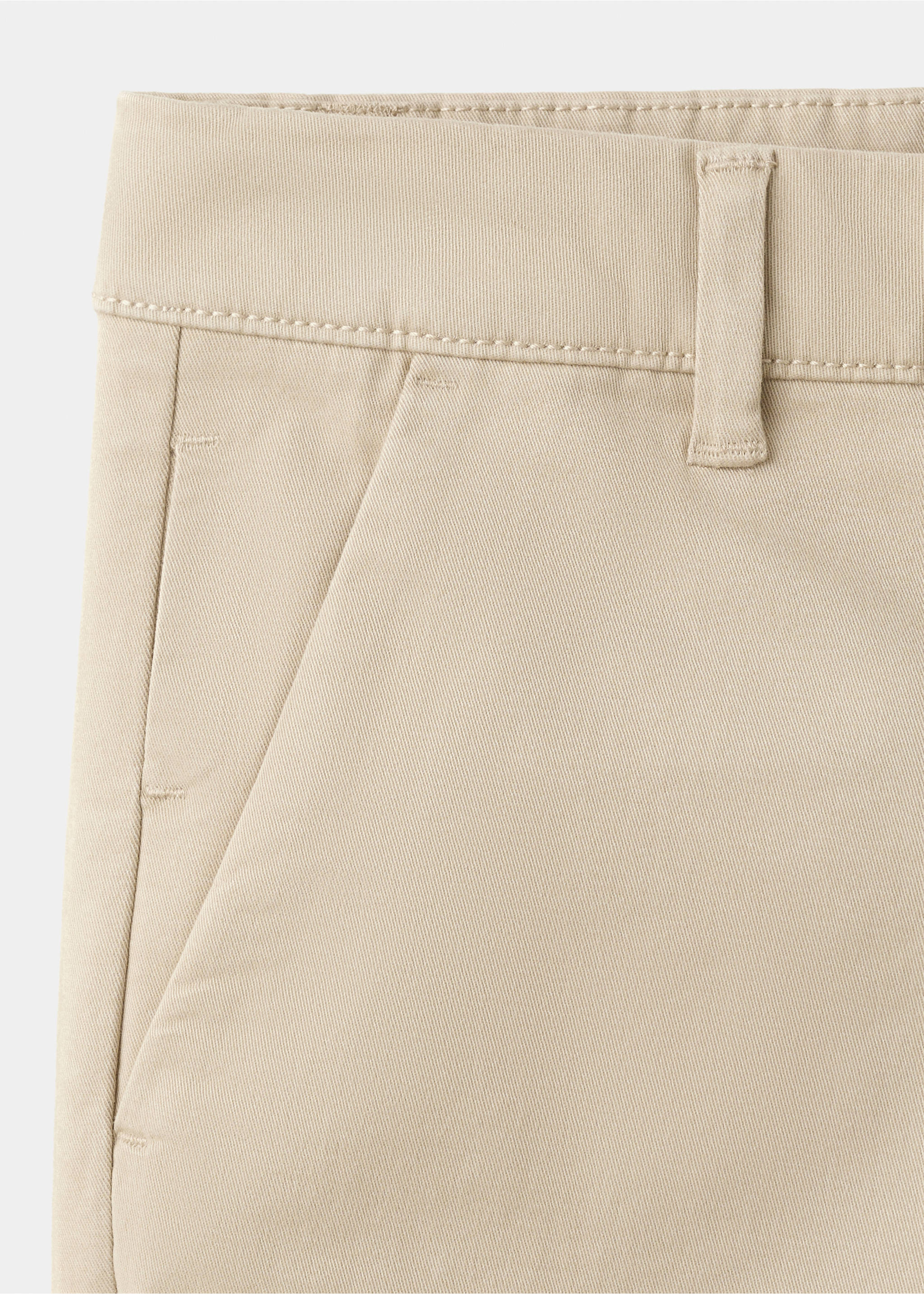 Pantalon chino avec ourlet - Détail de l'article 0, Sable. Ref: 37021365-00.