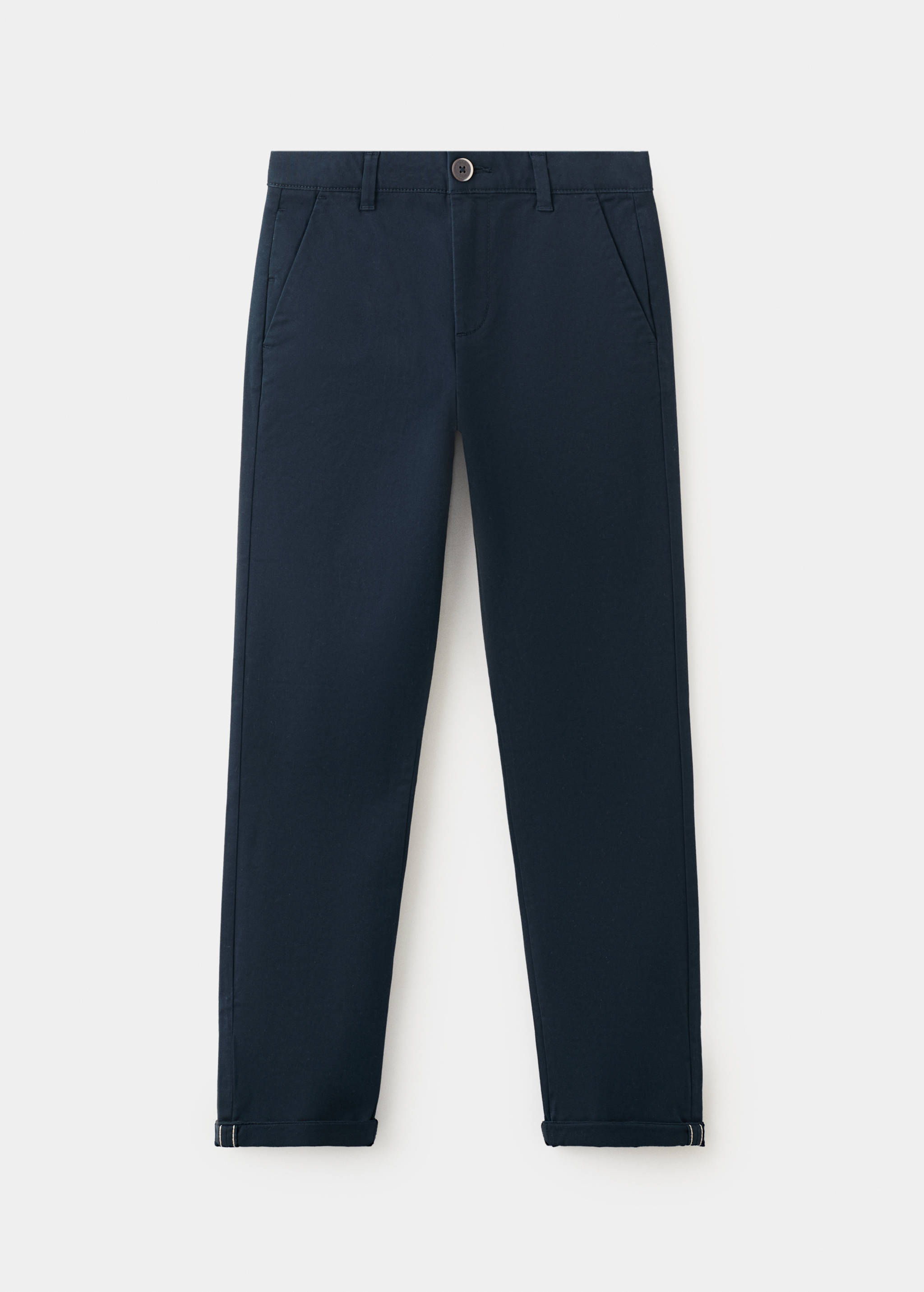 Chino trousers with turn-up hem - Article without model