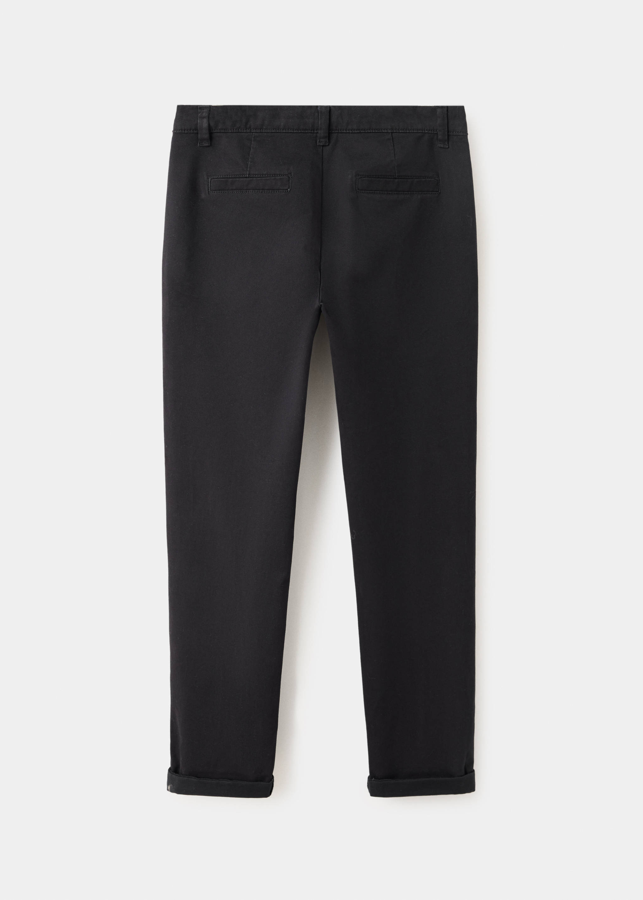 Chino trousers with turn-up hem - Reverse of the article