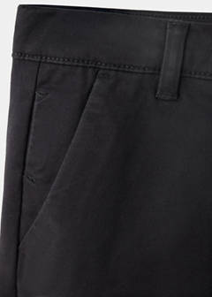 Chino trousers with turn-up hem — Black 4