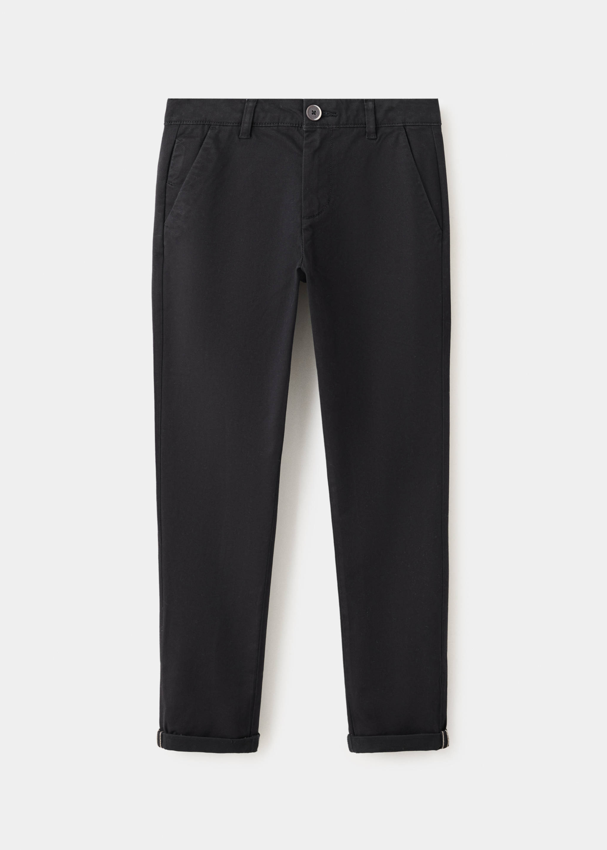 Chino trousers with turn-up hem - Article without model