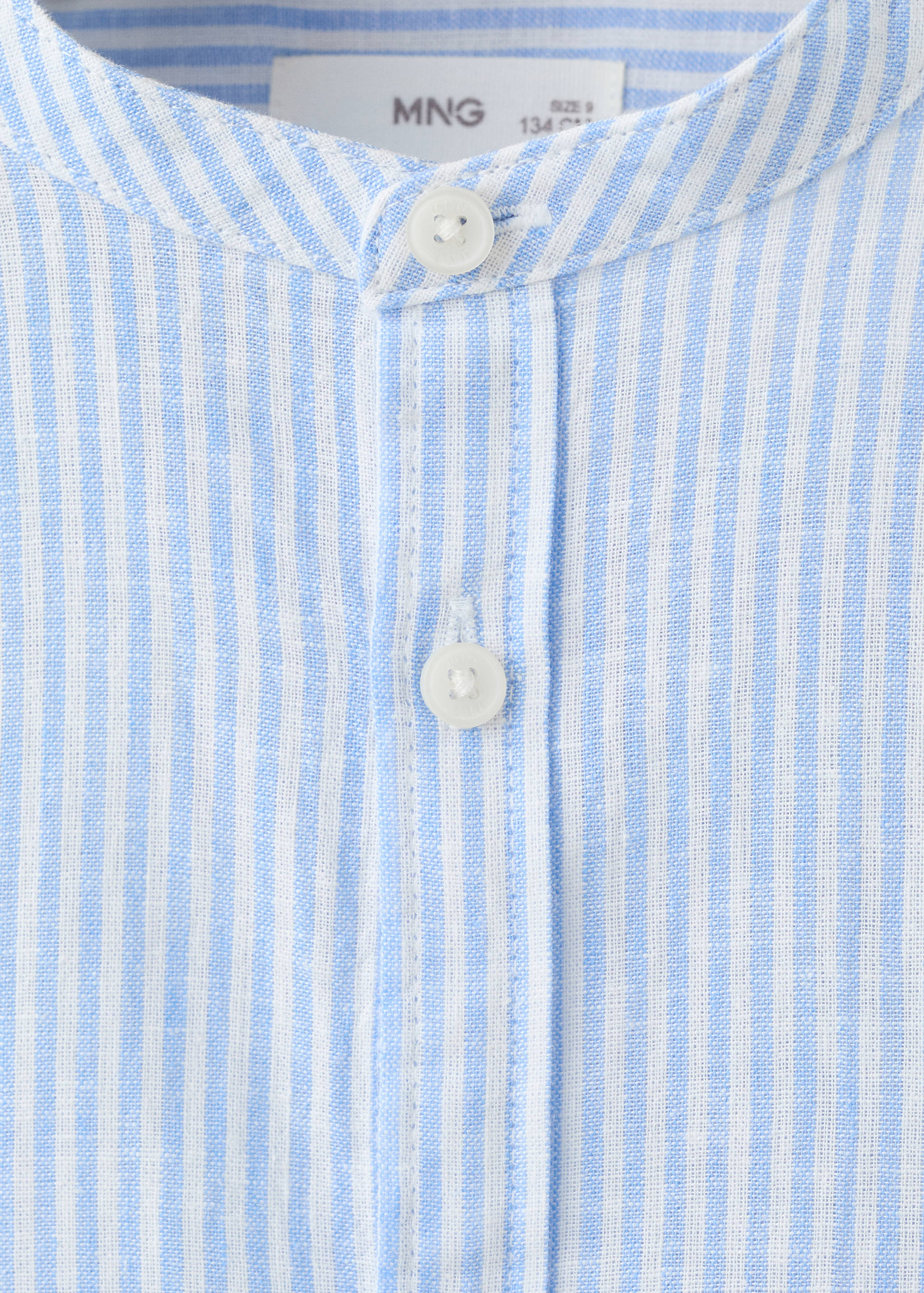 Striped linen-blend shirt - Details of the article 8