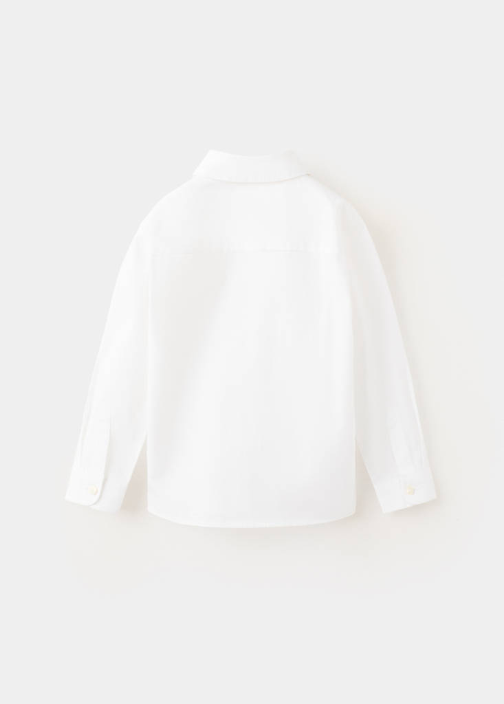 Oxford cotton shirt — White