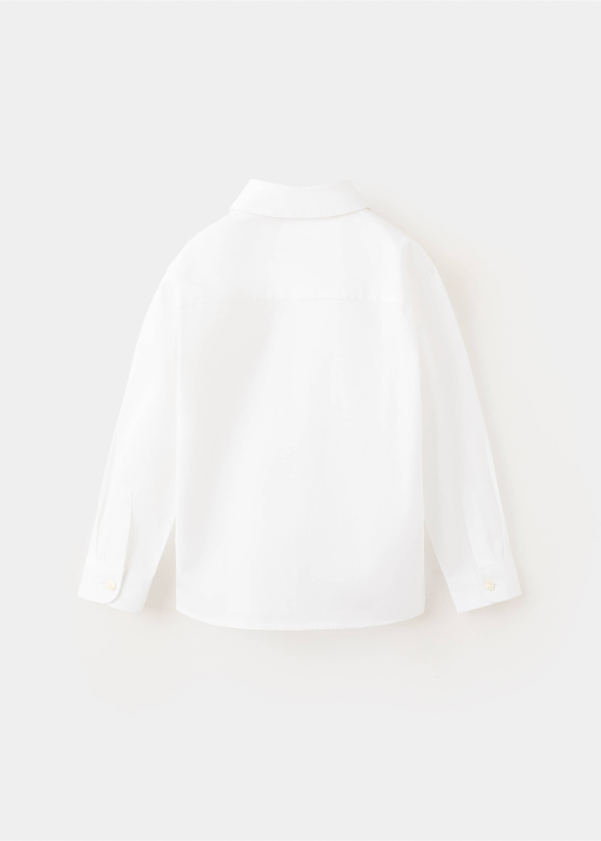 Oxford cotton shirt - Reverse of the article, White. Ref: 37021367-00.