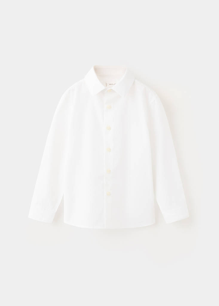 Oxford cotton shirt — White