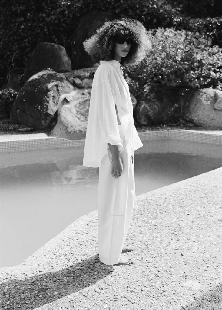 Linen balloon trousers — Ecru