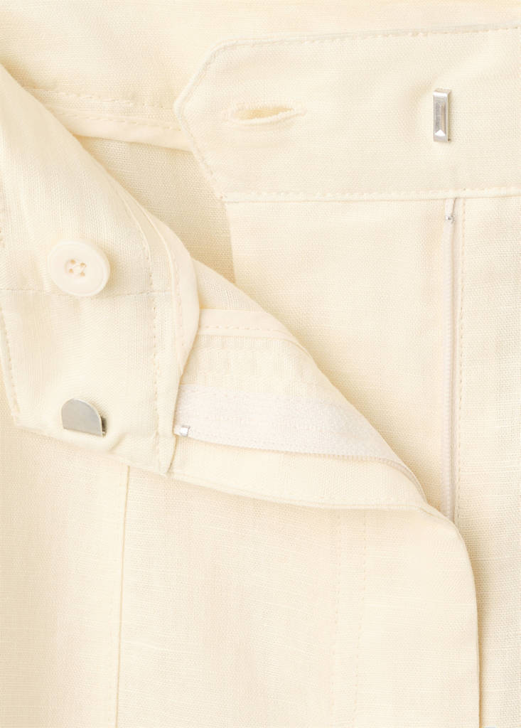 Linen balloon trousers — Ecru