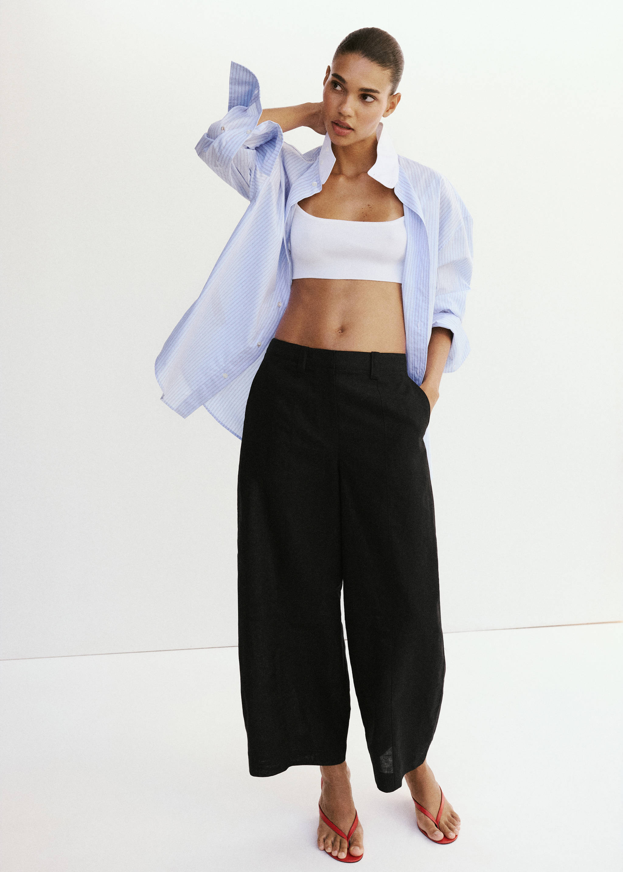 Linen balloon trousers - Overzichtstekening