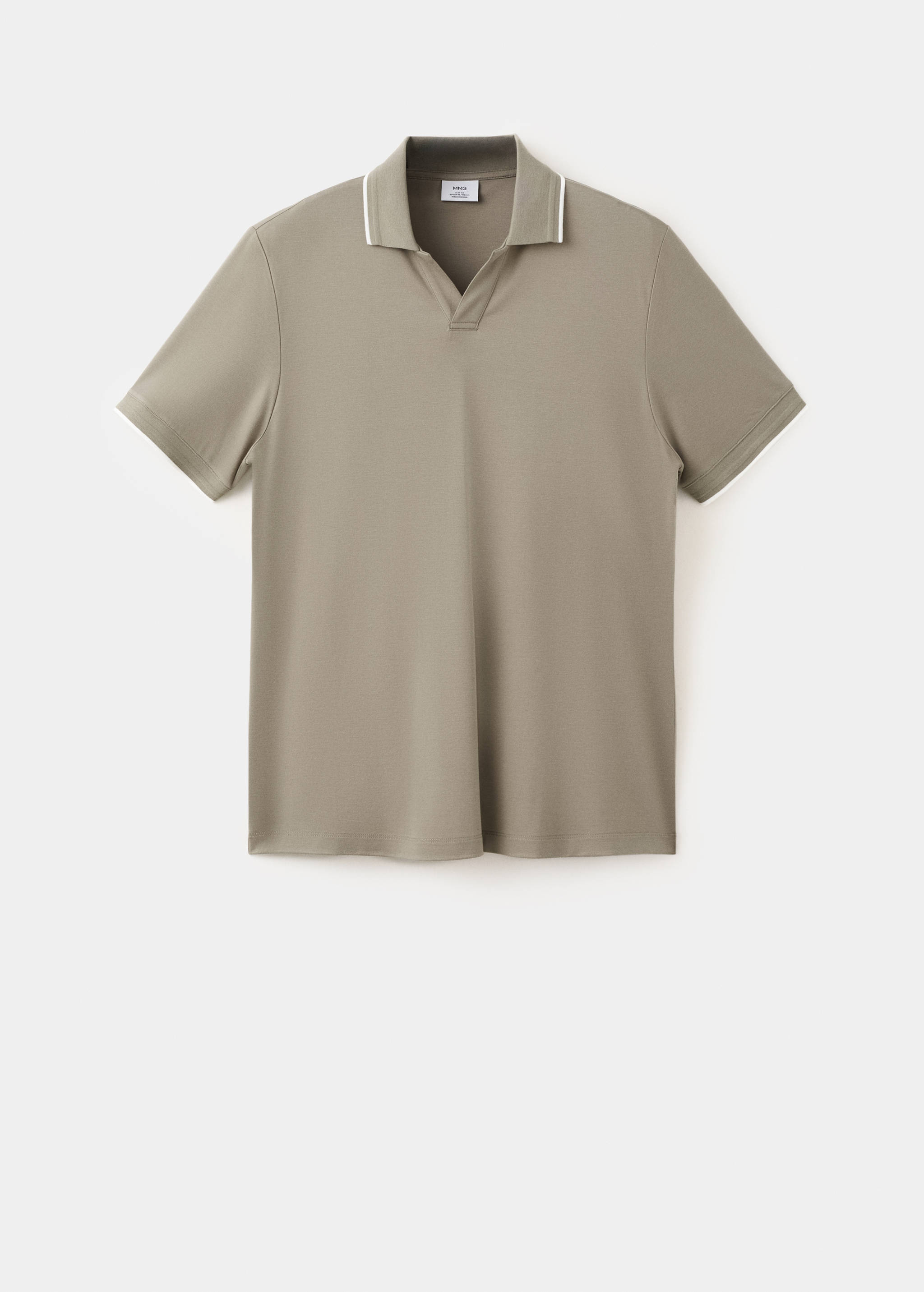 Plain cotton polo shirt - Article without model