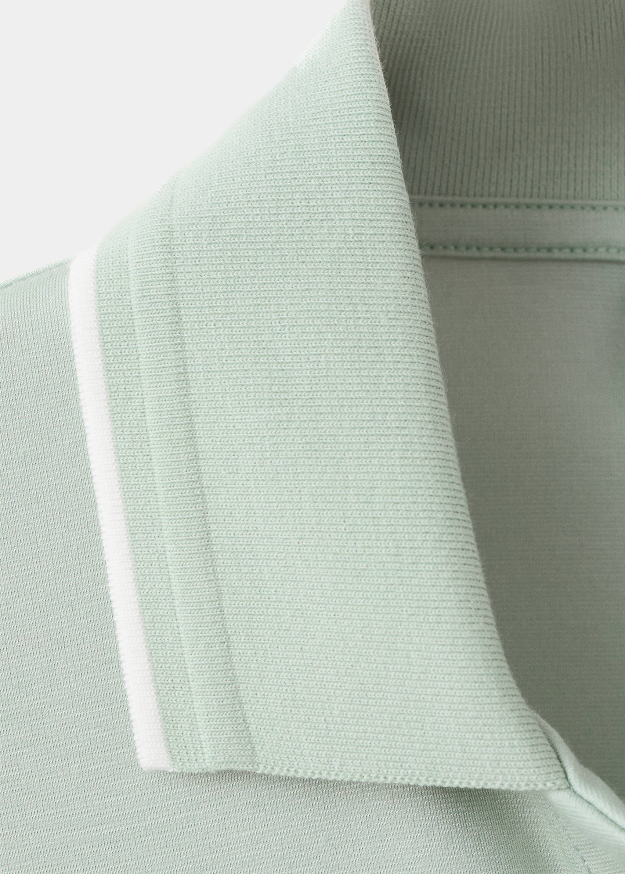 Plain cotton polo shirt - Details of the article 8