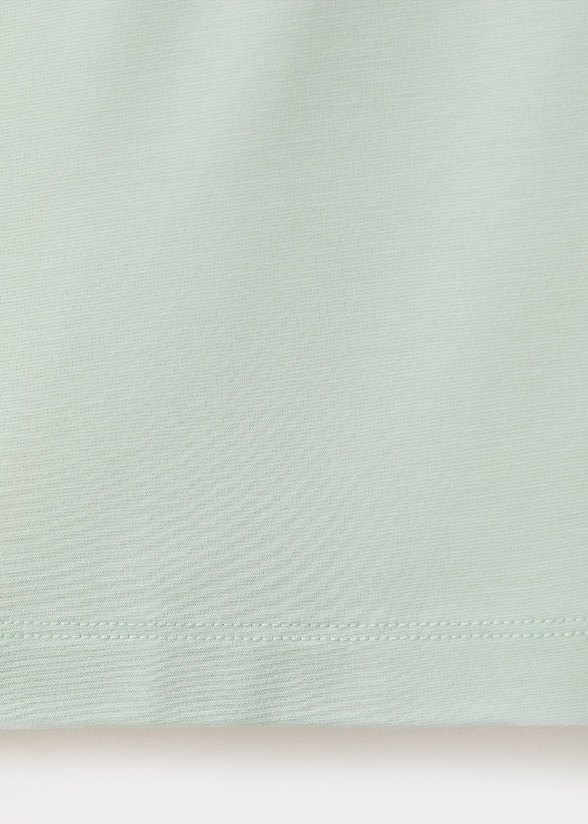 Plain cotton polo shirt - Details of the article 0, Pastel Green. Ref: 37021370-00.