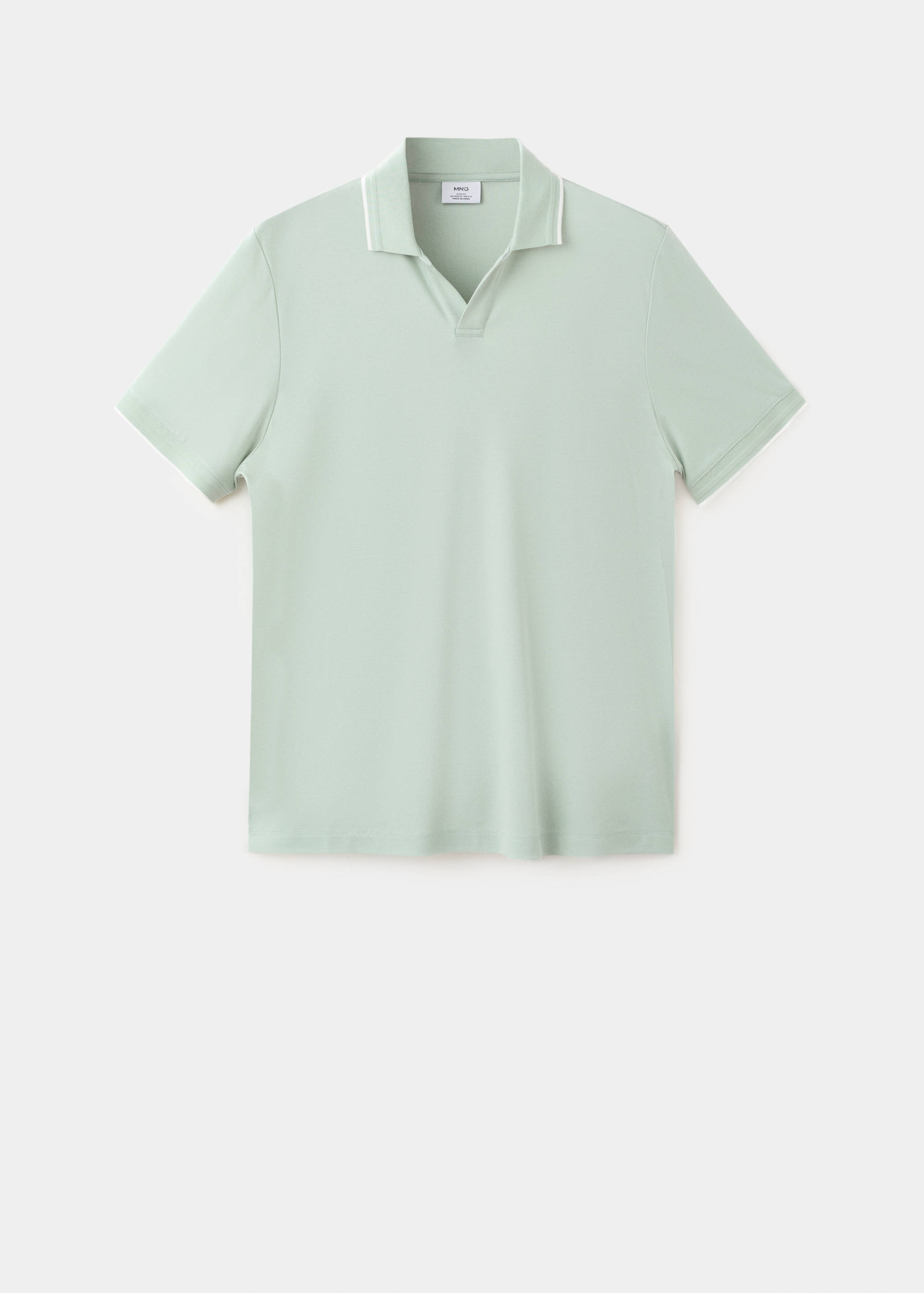 Plain cotton polo shirt - Article without model